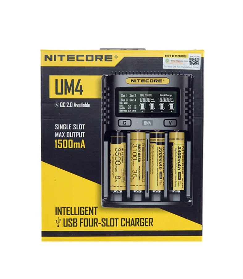 FOUR SLOT BATTERY NITECORE UM4 CHARGER