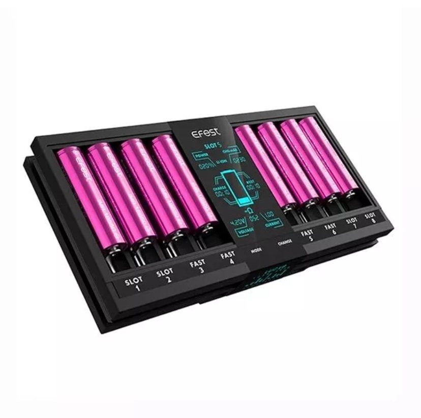 EFEST LUC V8 DOUBLE LCD SCREEN FAST CHARGER - Image 2